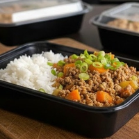 Carne moida com batata, cenoura e arroz (Congelada 350ml).