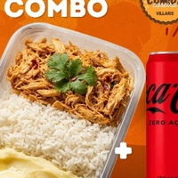 Combo - Frango Desfiado c/ Purê + Coca Lata Zero