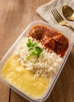 Almôndegas com Purê de Batata Inglesa (Congelada 350ml)
